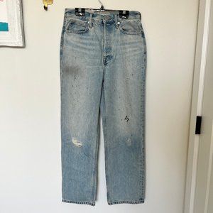 Rigid Way-High painter jeans with button fly